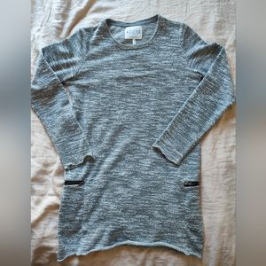 Vintage Grey Knit Kollar Clothing Sweater